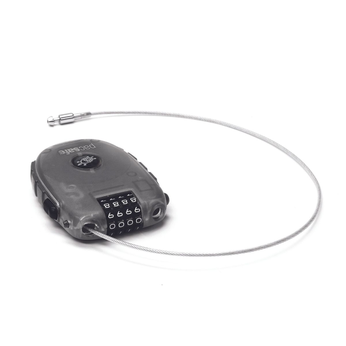 Pacsafe Retractasafe 250 4-dial cable lock SMOKE