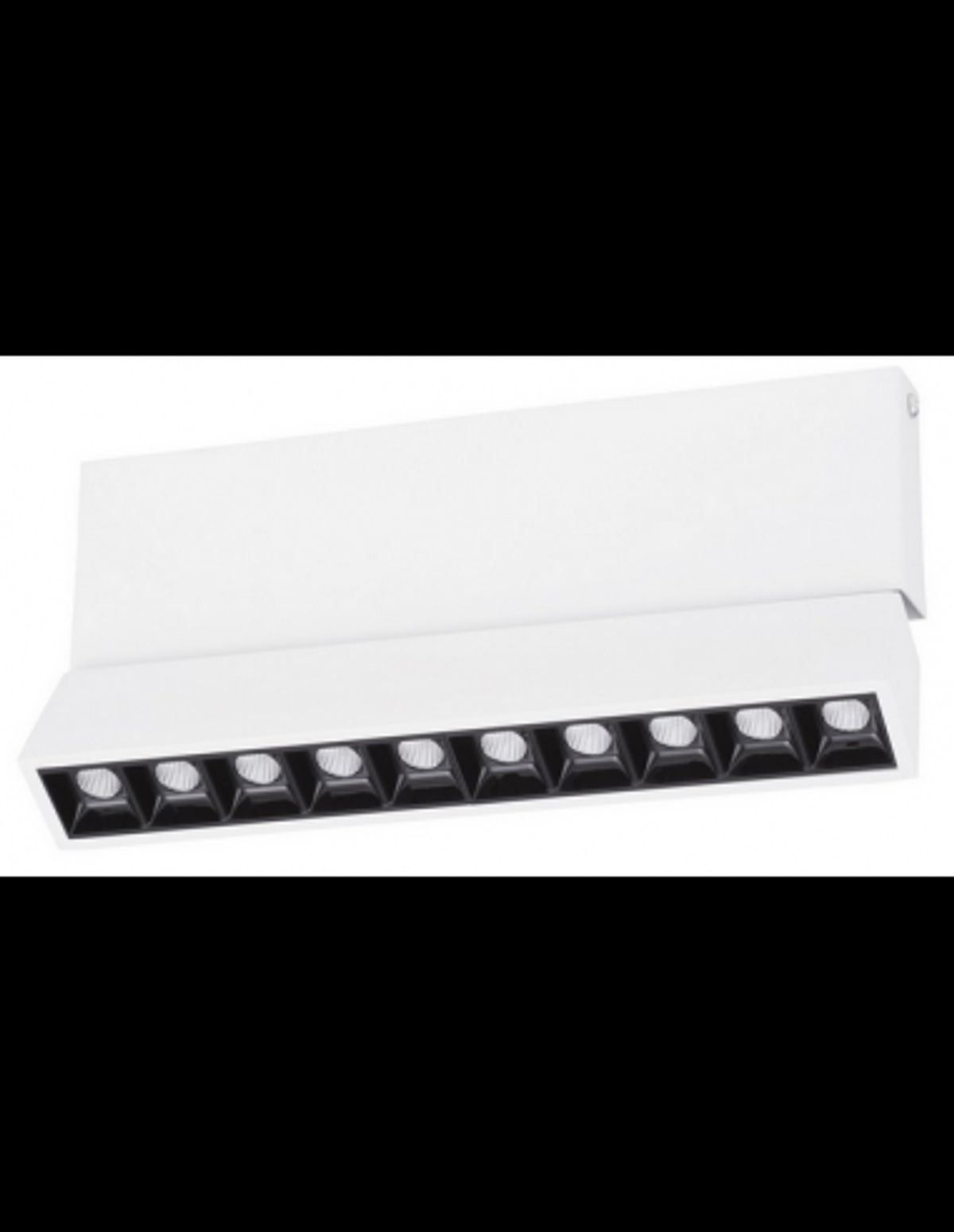 PAD Påbygningsspot i aluminium 27,5 x 4 cm 15W LED - Mat hvid