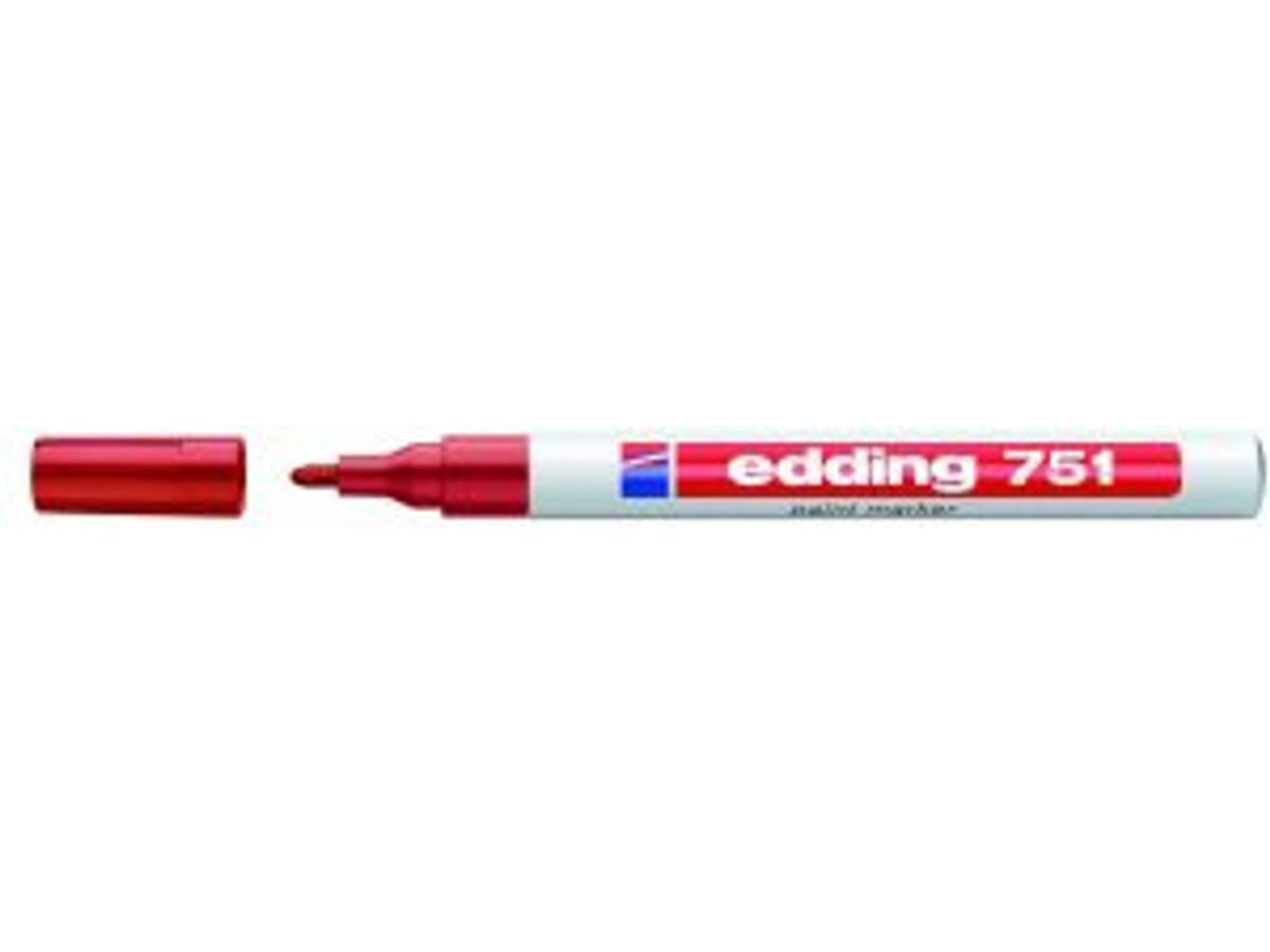 Paintmarker Edding 751 rød