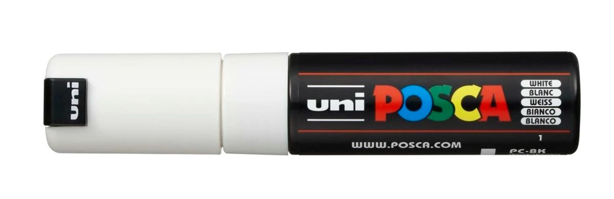 Paintmarker Uni POSCA pc-8k hvid