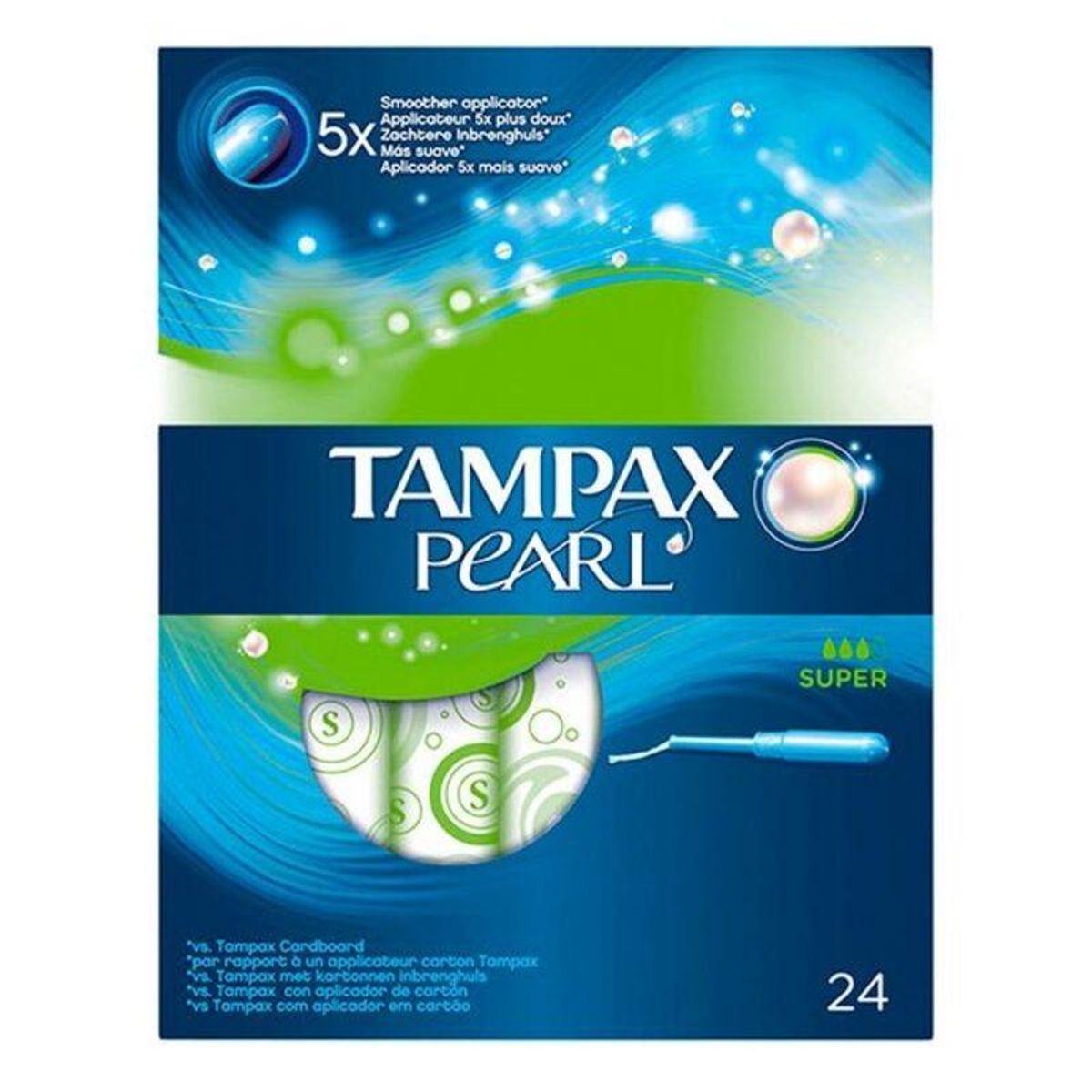 Pakke med tamponer Pearl Super Tampax Tampax Pearl (24 uds) 24 uds