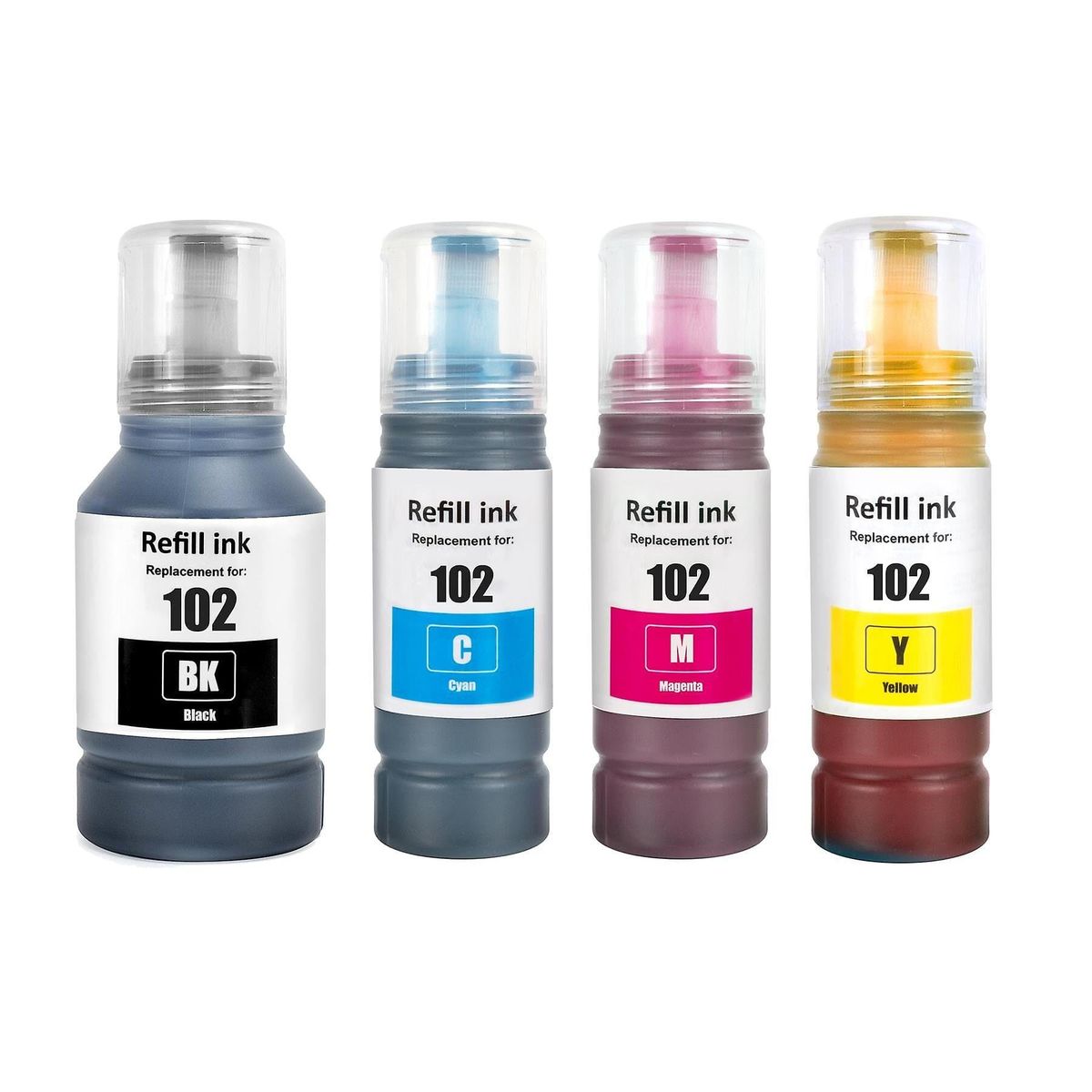 Pakke sæt Epson 102 4 farver BK-C-M-Y alternativ 340 ml