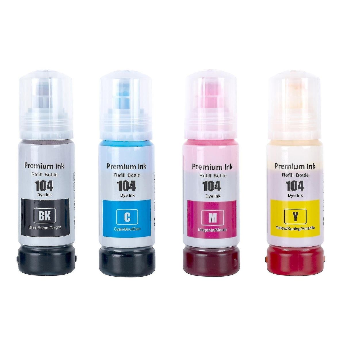 Pakke sæt Epson 104 4 farver BK-C-M-Y alternativ 340 ml