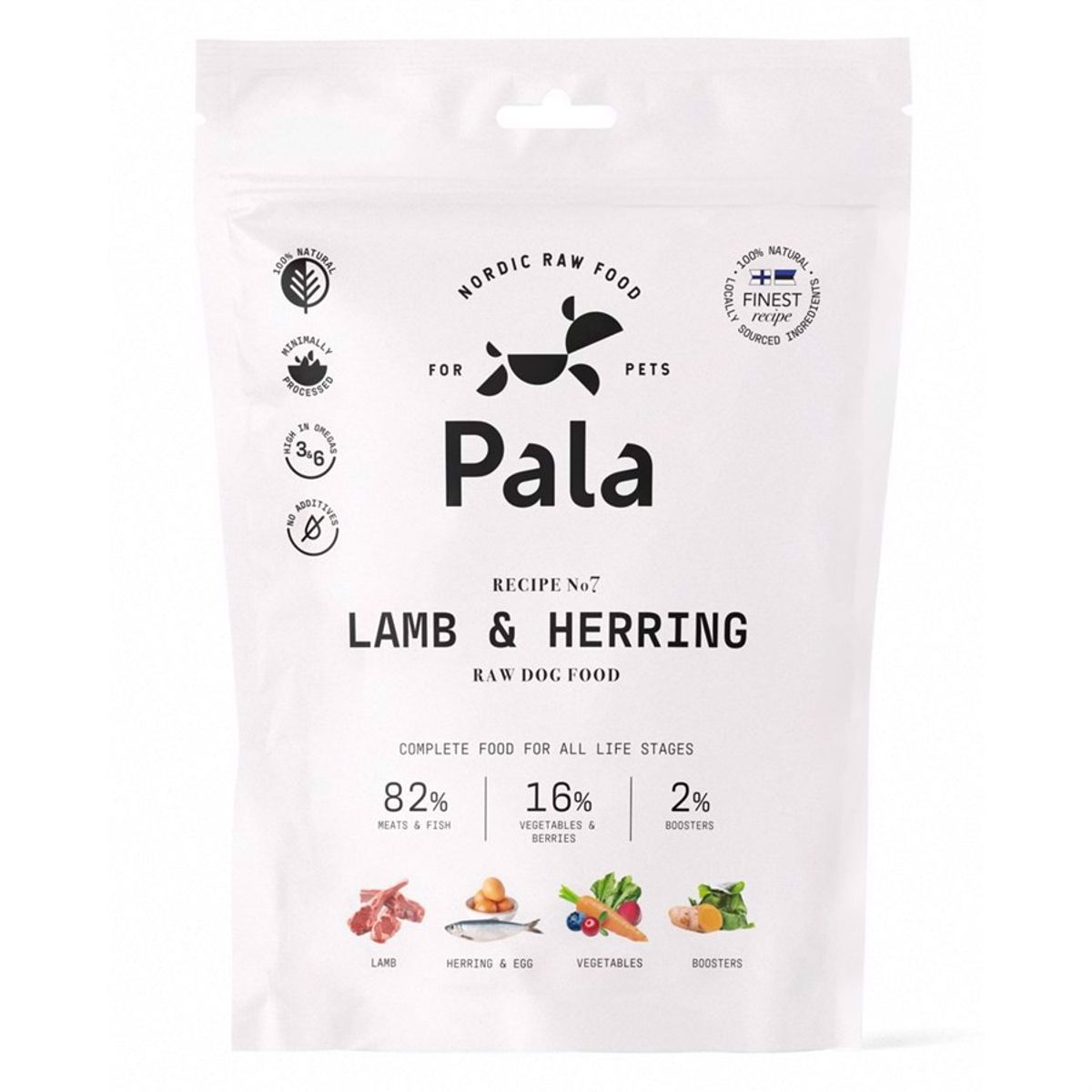 Pala Raw Dog Food Lamb & Herring, 400g