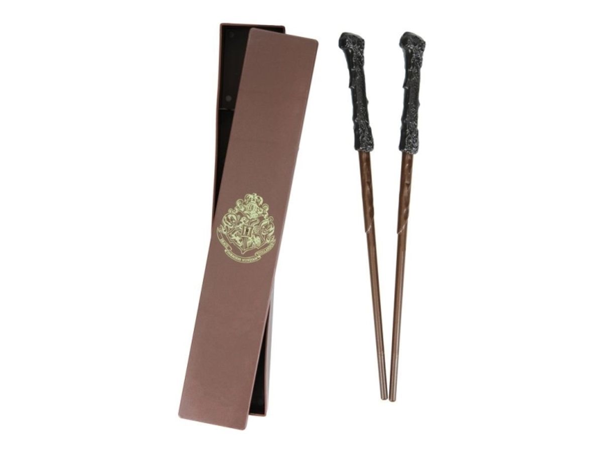 Paladone Harry Potter Wand Chopsticks In Box, Spisespinde Sæt, Brun, 1 Stk, Kina, 375 Mm, 280 Mm