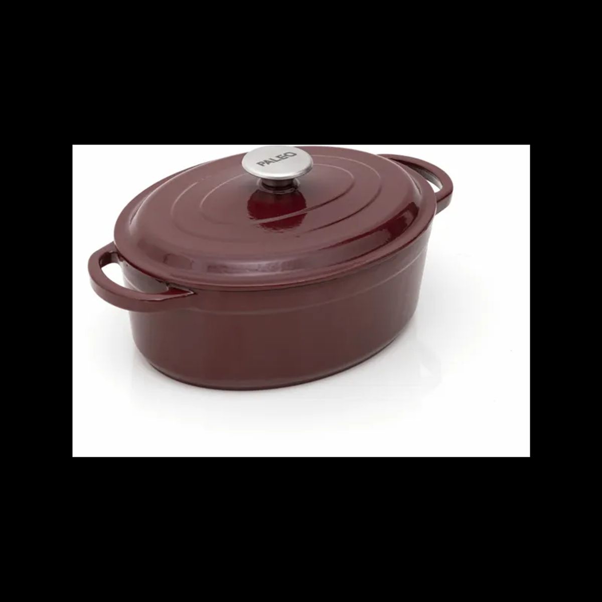 Paleo Oval Gryde Lav, bordeaux, 23x29cm - Gryde - 37900002160