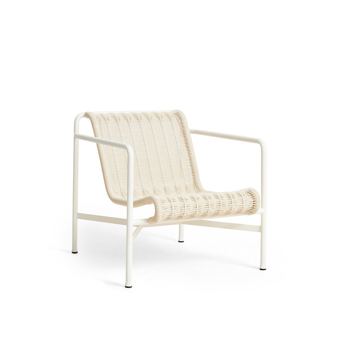 Palissade Cord Lounge Chair Low fra Hay (Cream white)