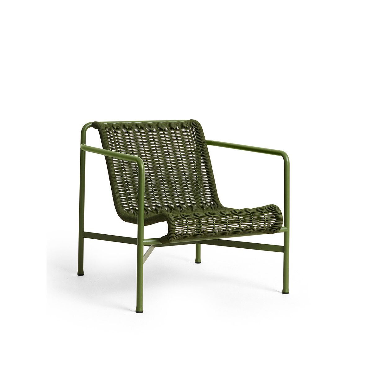 Palissade Cord Lounge Chair Low fra Hay (Olive)