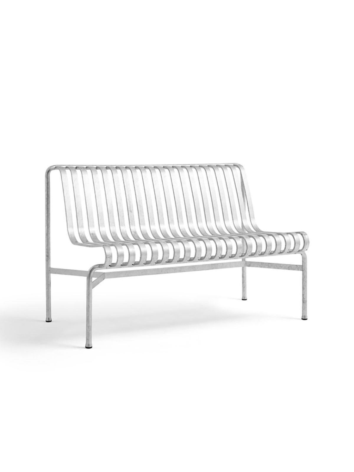 Palissade Dining Bench uden armlæn, hot galvanised fra Hay