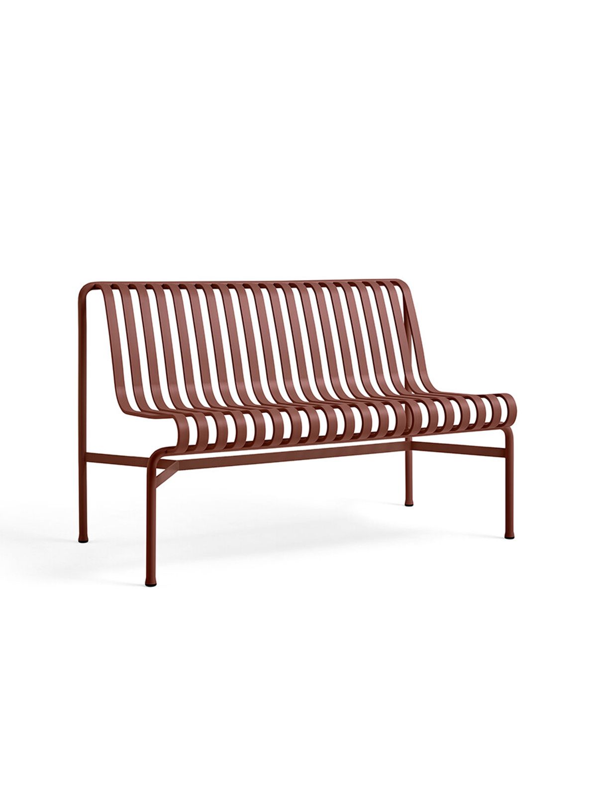 Palissade Dining Bench uden armlæn, iron red fra Hay