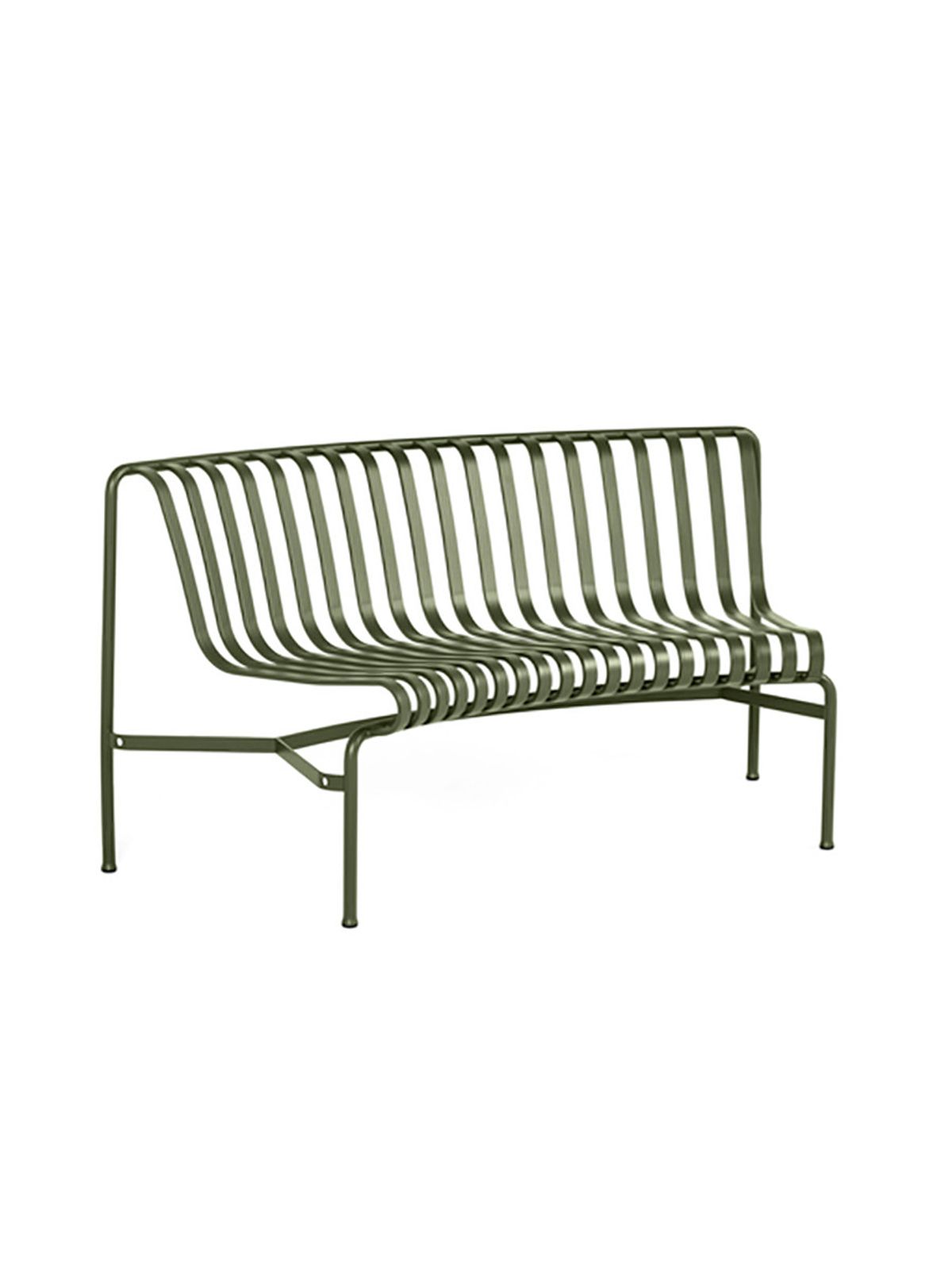 Palissade Park Dining Bench, in, olive fra Hay