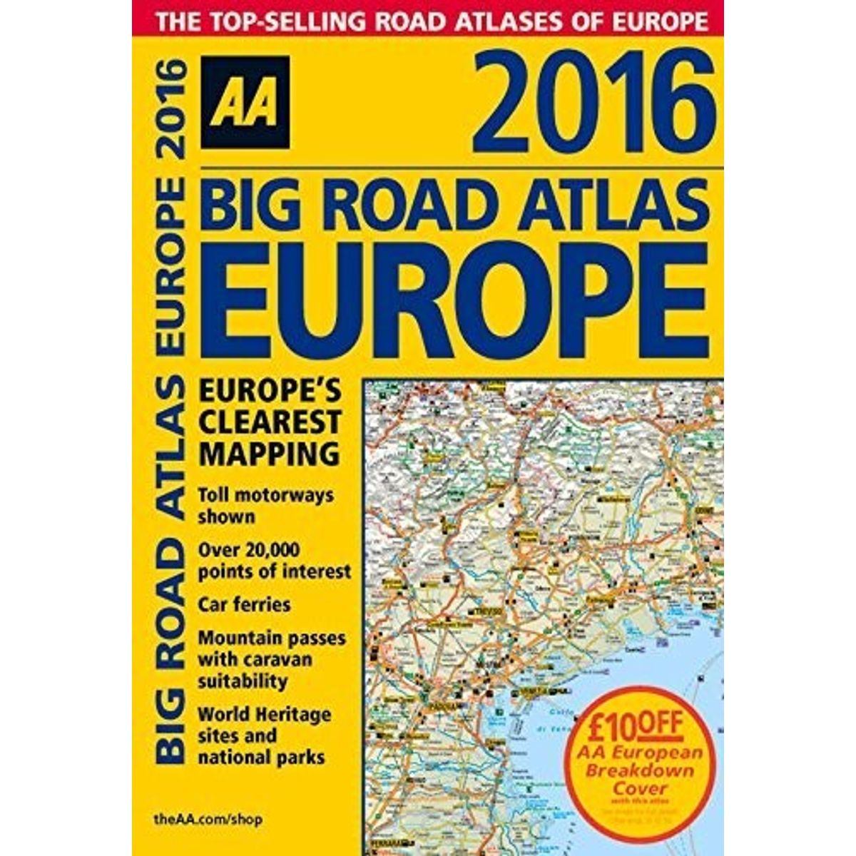 Paludans Bilatlas Over Europa 2016 - Diverse - Bog