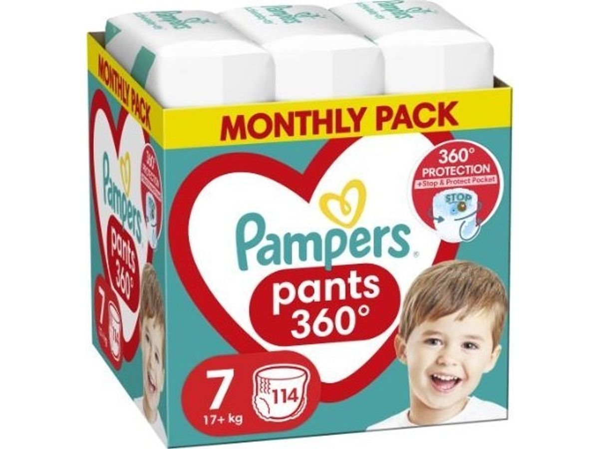 Pampers Bleer Pampers Pants 7, 17+ Kg, 114 Stk.