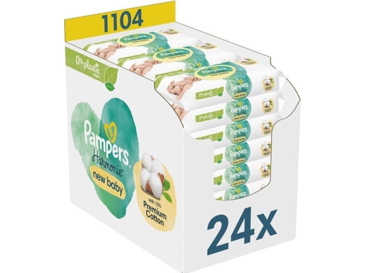 Pampers Harmonie Aqua New Baby Vådservietter 24X46 Stk.