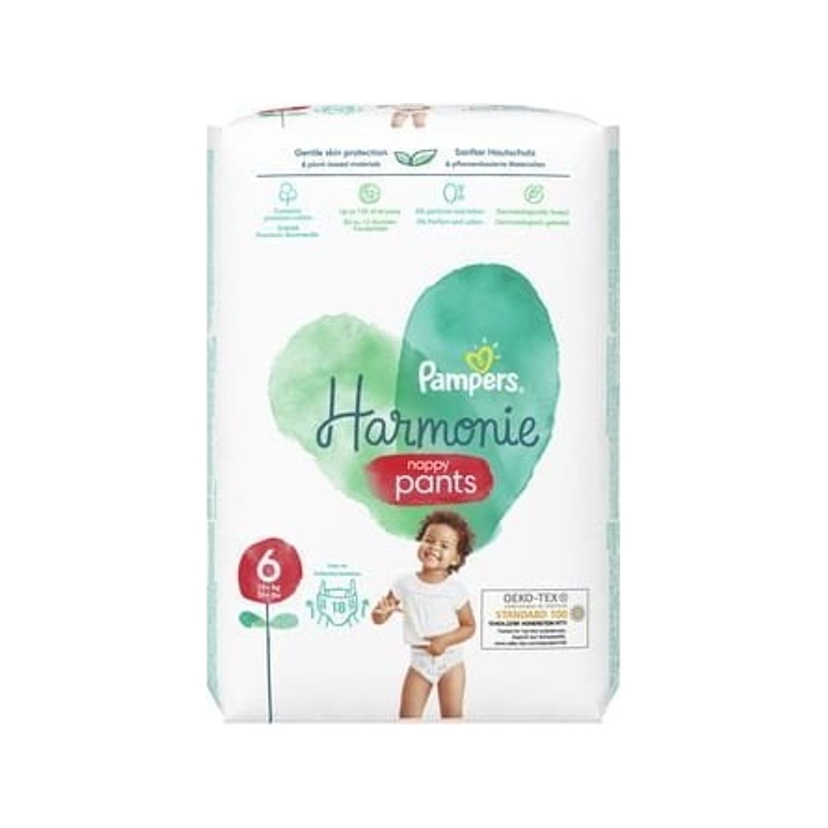 Pampers Harmonie Bleer 6, 15+ Kg, 18 Stk.