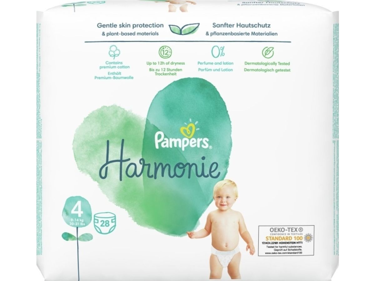 Pampers Harmonie, Size 4, 28 Pcs, Diapers, 9Kg-14Kg, 81754112