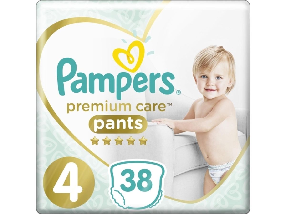 Pampers Pants Premium Care 4 Bleer, 9-15 Kg, 38 Stk.