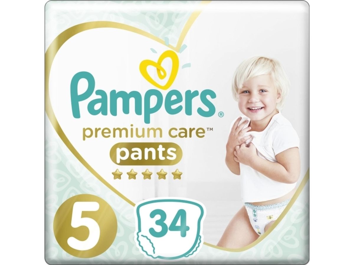 Pampers Pants Premium Care 5, 12-17 Kg, 34 Szt.