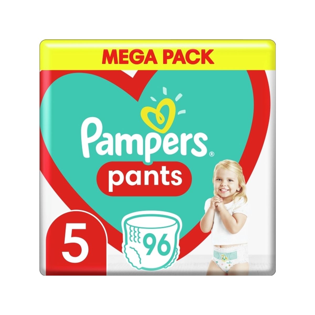 Pampers Pants Size 5, 96 Pcs, Diapers, 12Kg-17Kg, 81748924