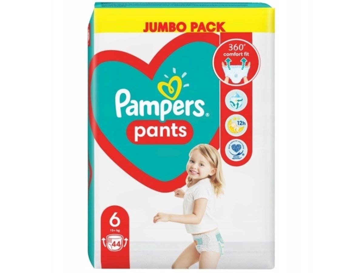 Pampers Pants, Size 6, 44 Pcs, Diapers, 14-19Kg, 81748918