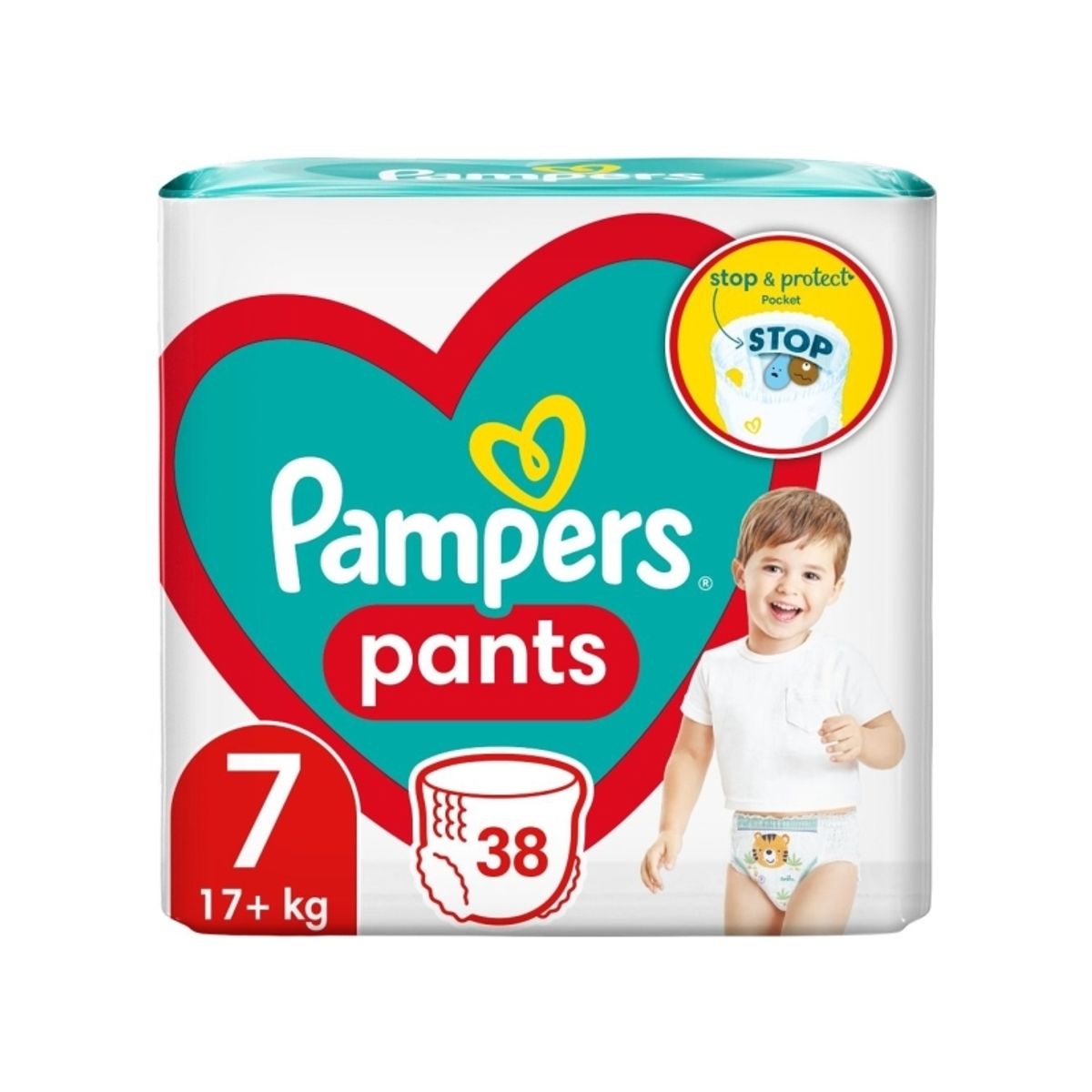 Pampers Pants, Size 7, 38 Pcs, Diapers, 17+Kg, 81748920