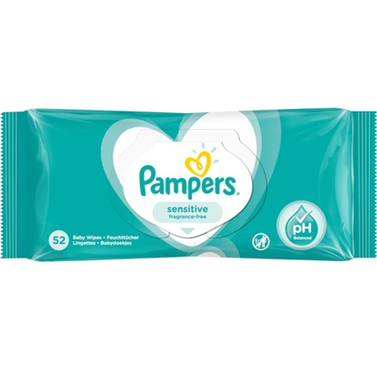 Pampers Sensitive Vådservietter - 52 stk