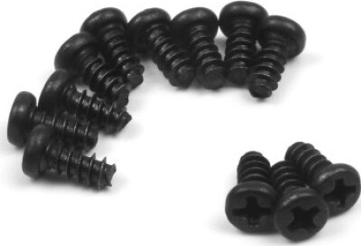 Pan Head Self Tapping Screws 6x6mm (12pcs) - 540154 - Blackzon