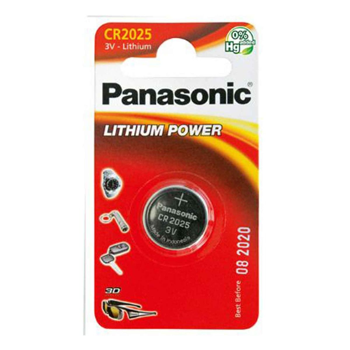 Panasonic CR2025EL/1B Batteri