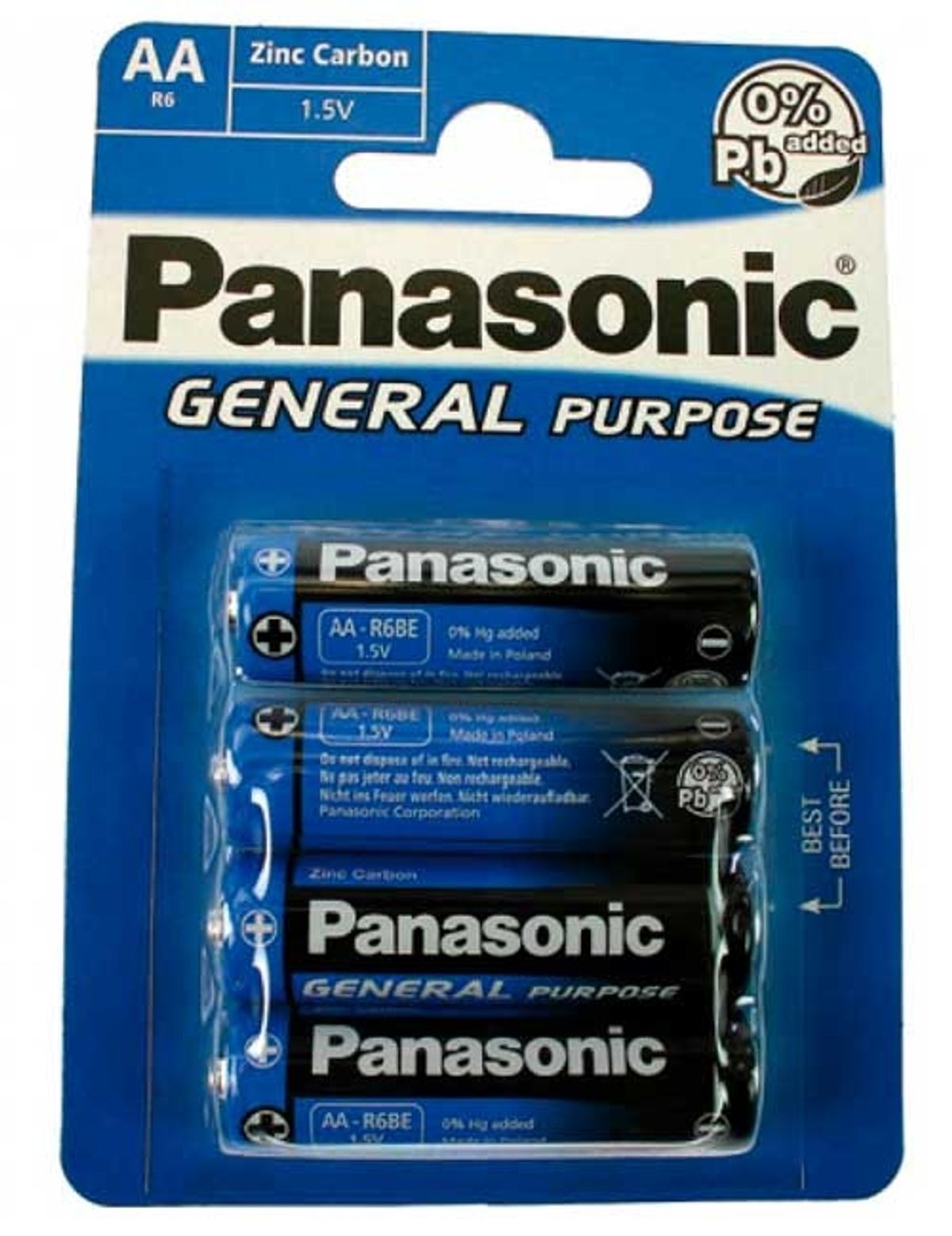 Panasonic R6 4xAA Batterier