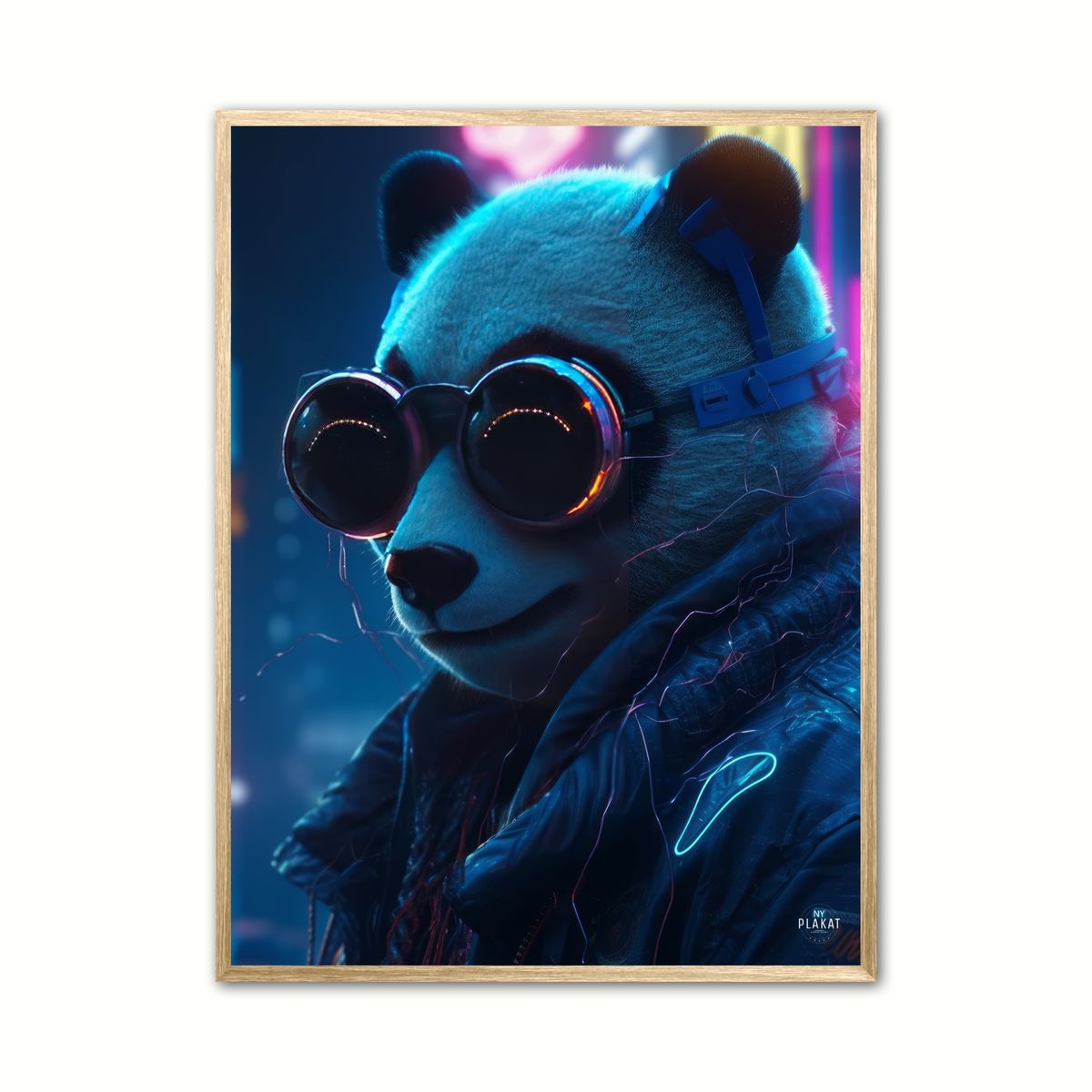 Panda - Cyberpunk plakat 30 x 40 cm