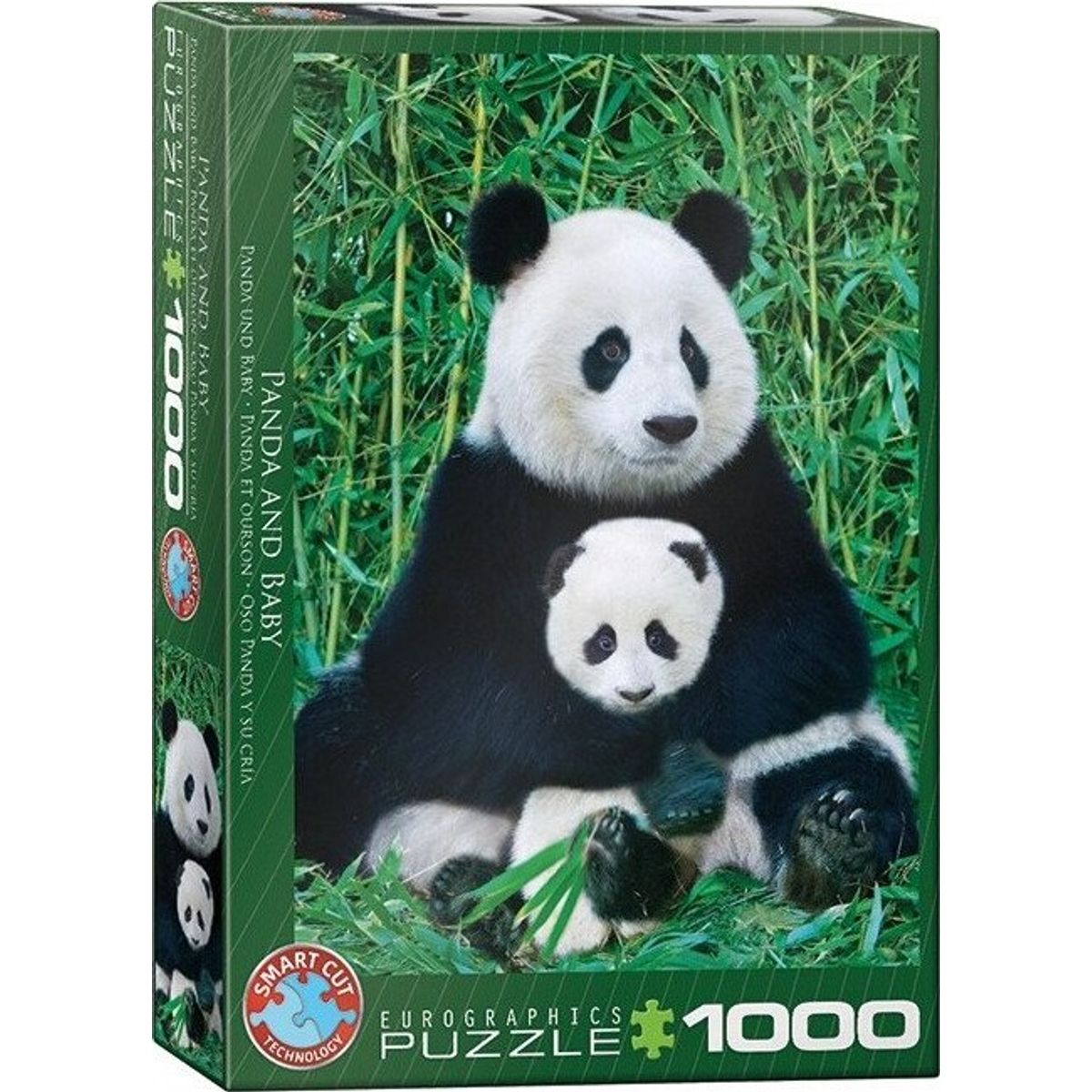 Panda Puslespil - 1000 Brikker - Eurographics Puslespil