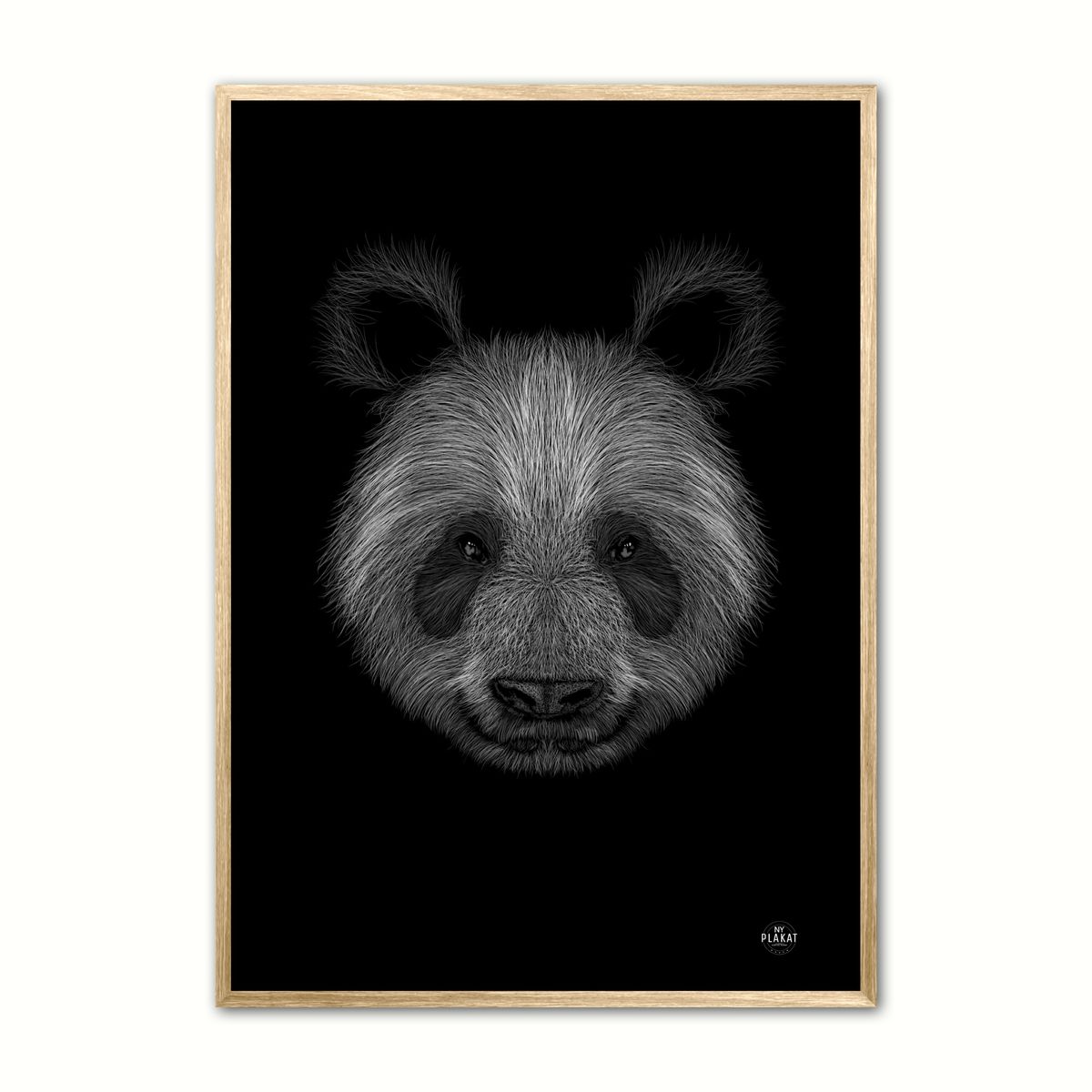 Panda - Scribble plakat 21 x 29,7 cm (A4)