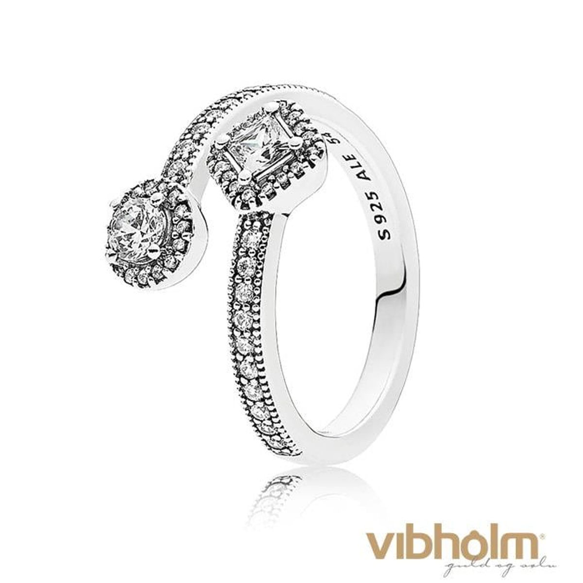 Pandora - Abstract Elegance Ring sterlingsølv 191031CZ