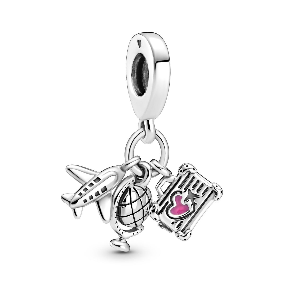 Pandora - Airplane, Globe & Suitcase charm 799435C01