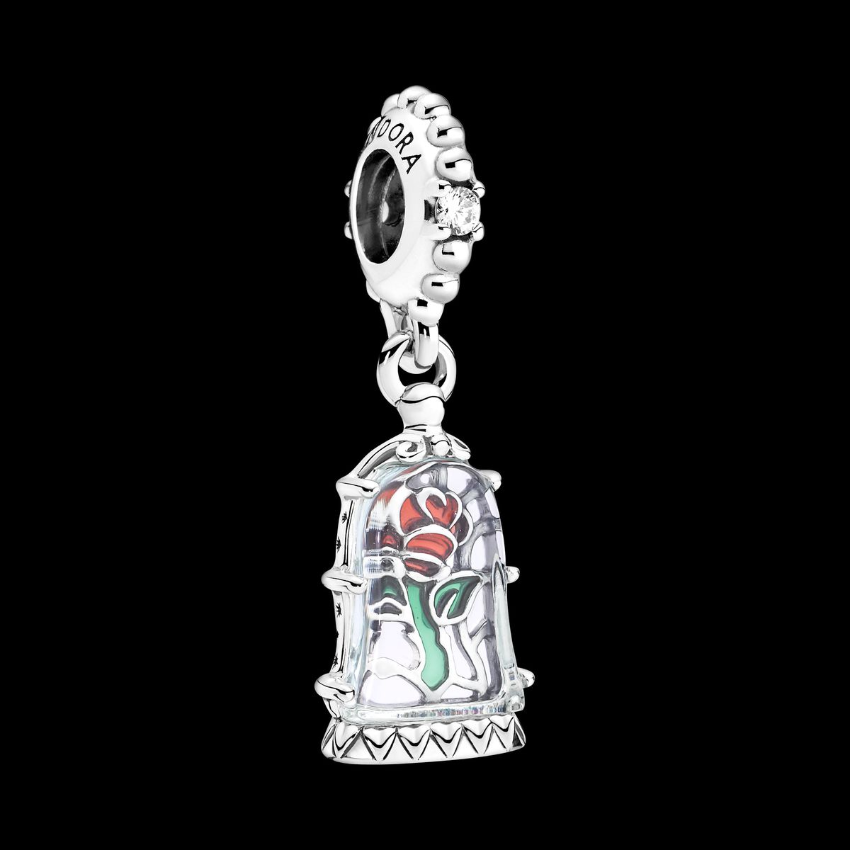 Pandora - Beauty & Beast Enchanted Rose charm sølv