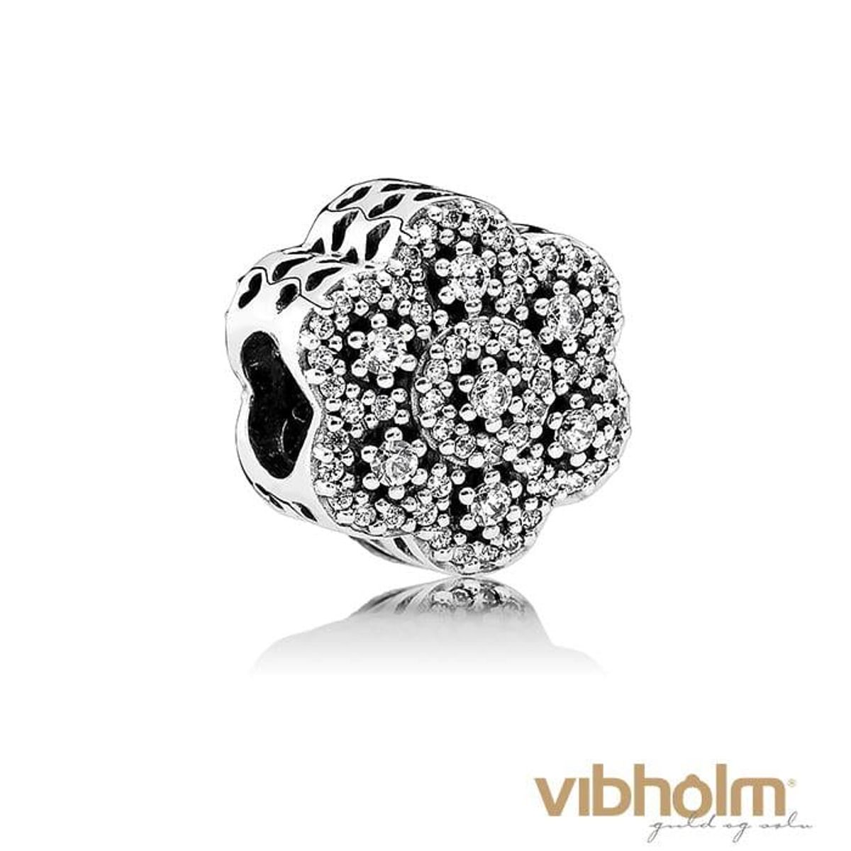 Pandora - Crystallised Floral Charm sterlingsølv 791998CZ