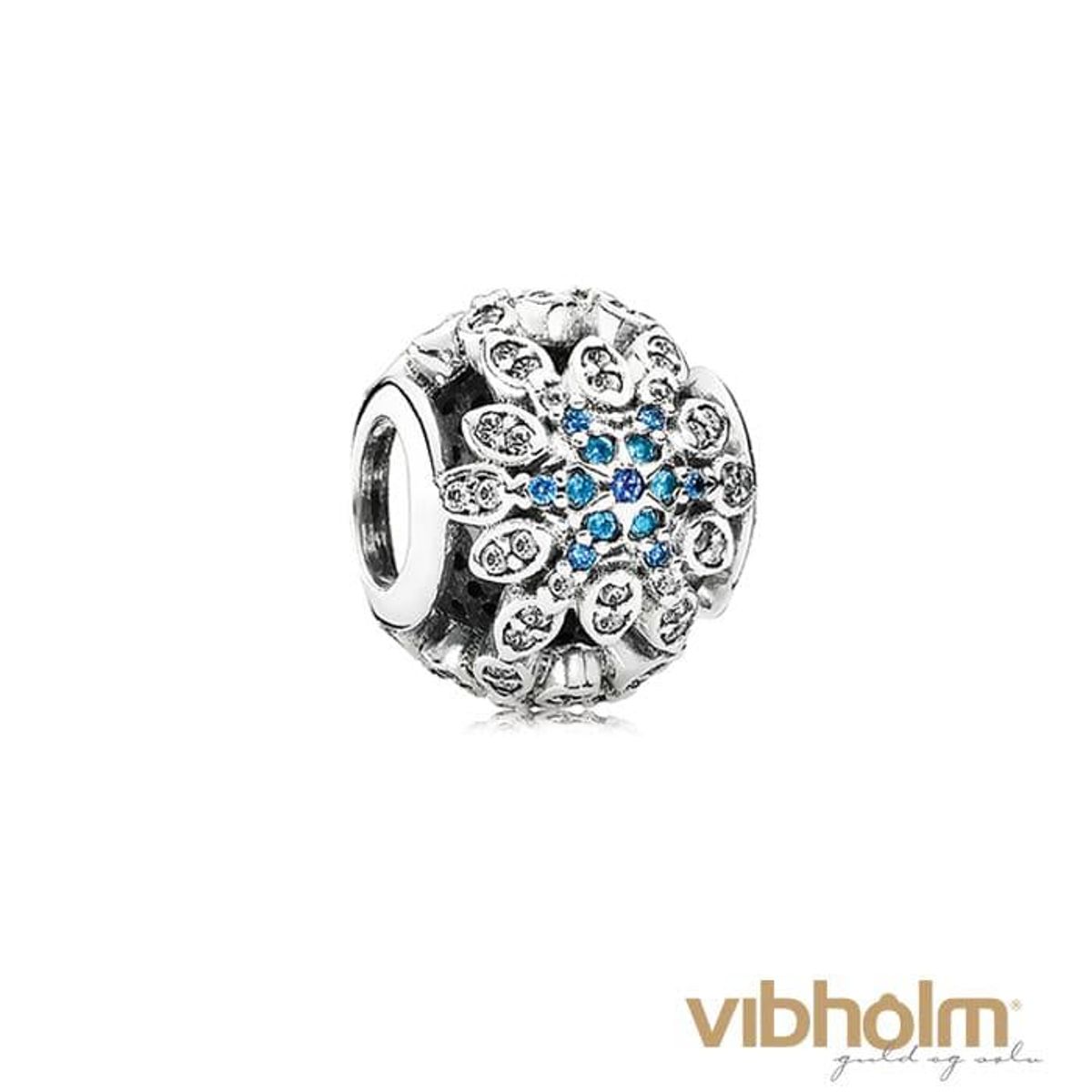 Pandora - Crystallised Snowflake Charm sølv 791760NBLMX