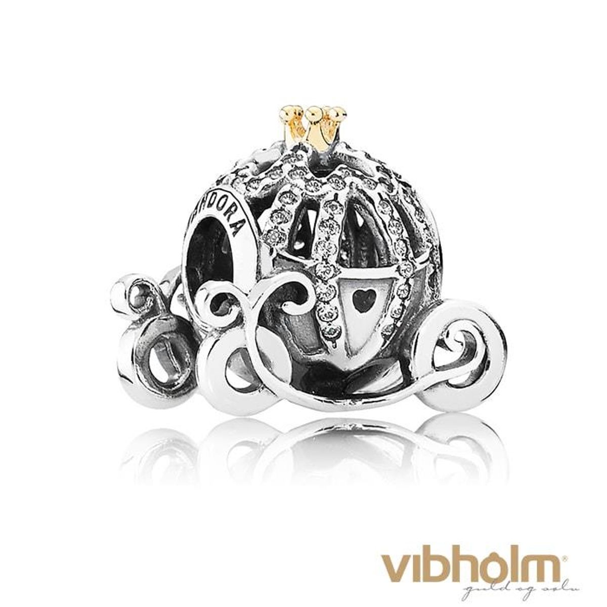 Pandora Disney Cinderella's pumpkin coach charm - sterlingsølv 791573CZ