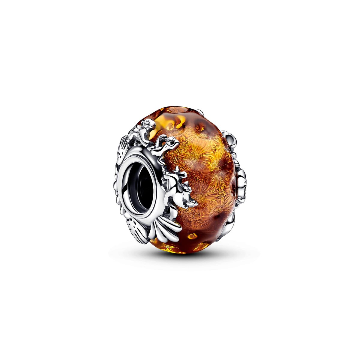 Pandora - Disney Løvernes Konge brunt glas charm med sølv - 793252c00