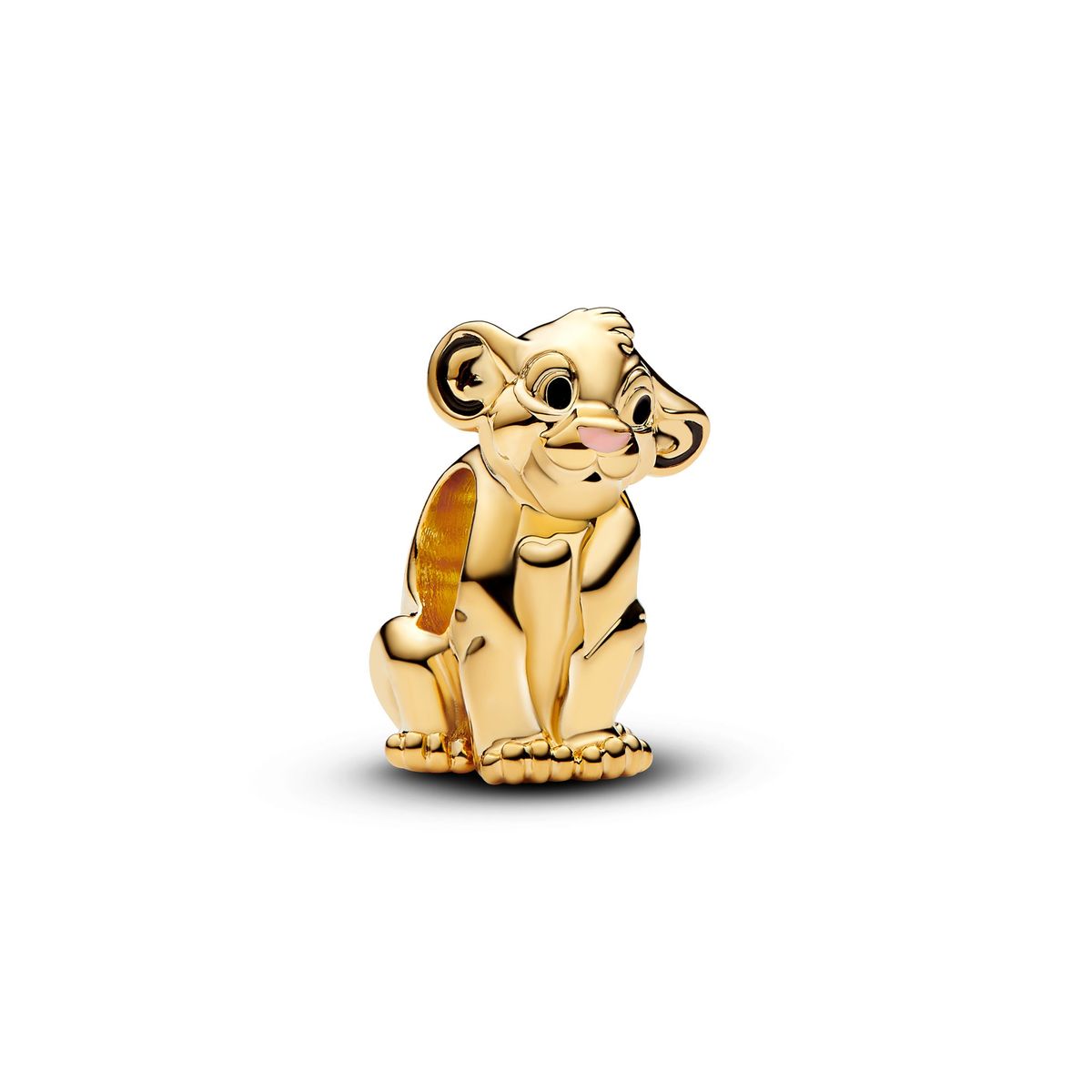 Pandora - Disney Løvernes Konge charm med Simba i forgyldt - 763376c01