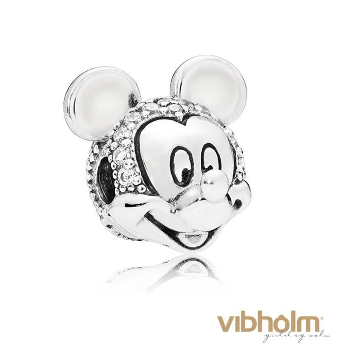 Pandora - Disney Shimmering Mickey Charm sølv 797495CZ