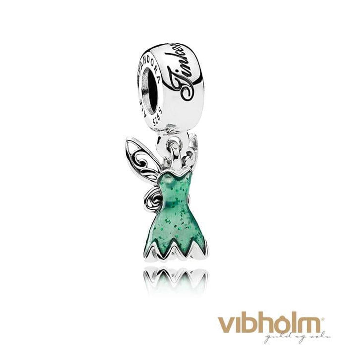 Pandora Disney Tinker Bell's Dress charm - sterlingsølv 792138EN93