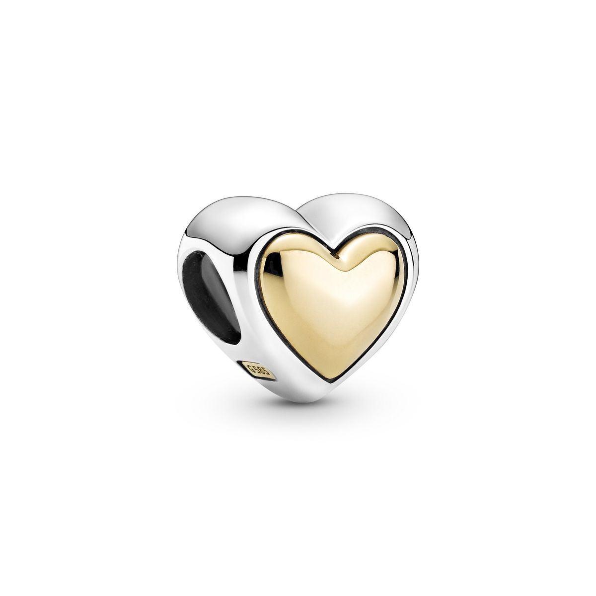 Pandora - Domed Golden Heart charm 799415C00