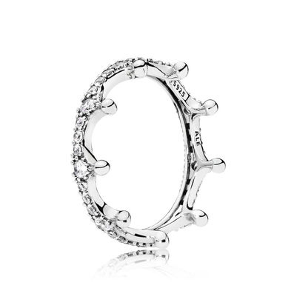 Pandora Enchanted Crown Sterling Sølv Ring 197087CZ