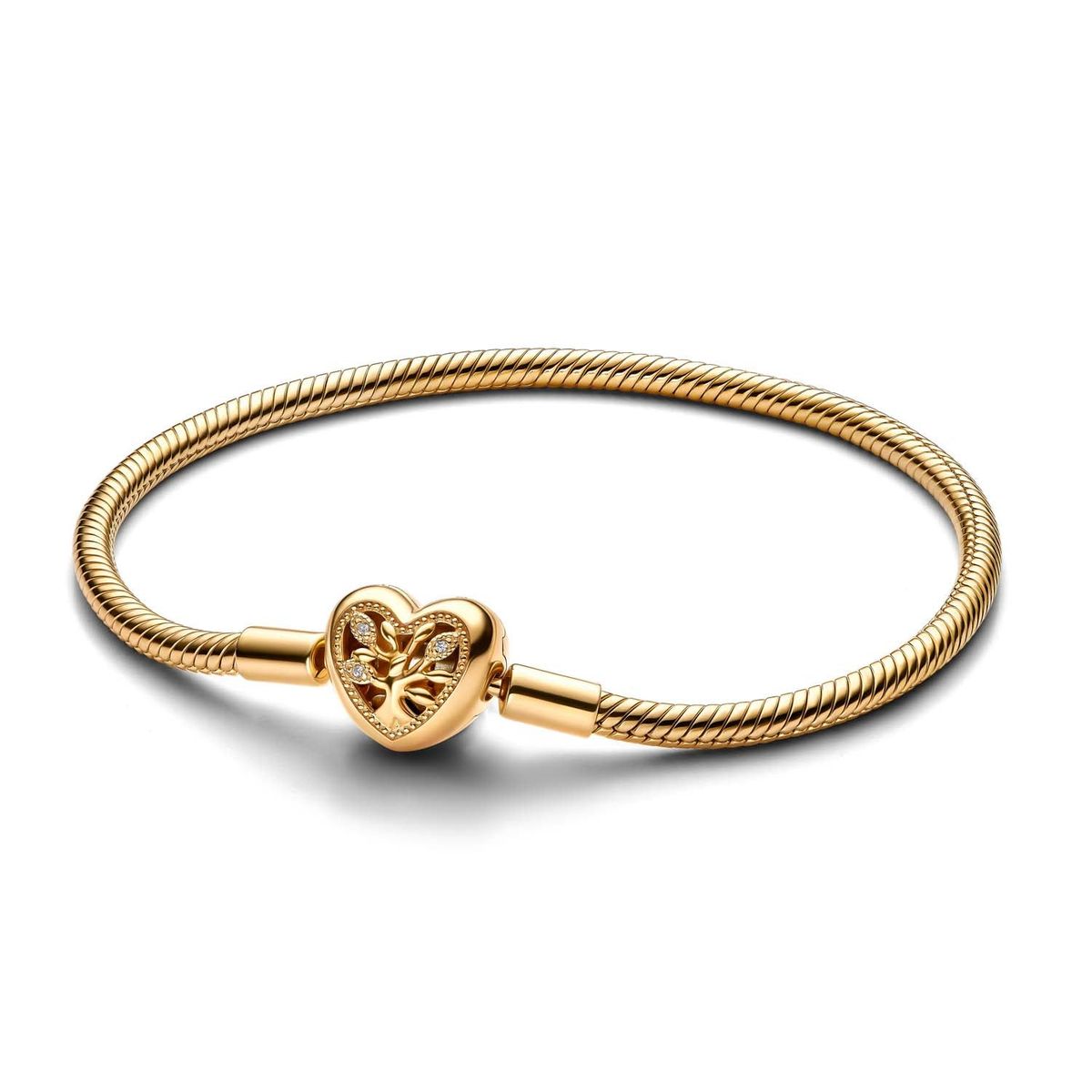 Pandora - Family Tree Heart armbånd Forgyldt metalblanding