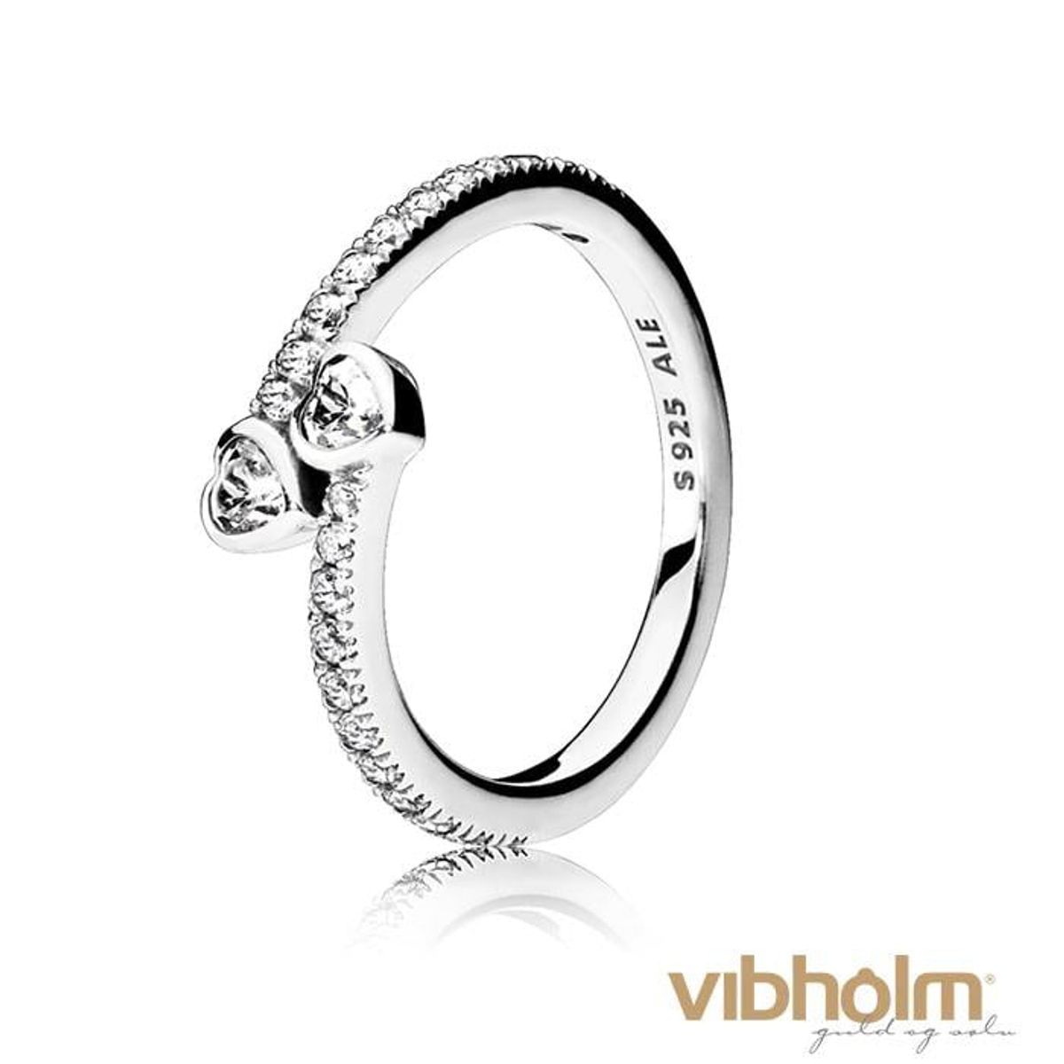 Pandora - Forever Hearts Ring sterlingsølv 191023CZ