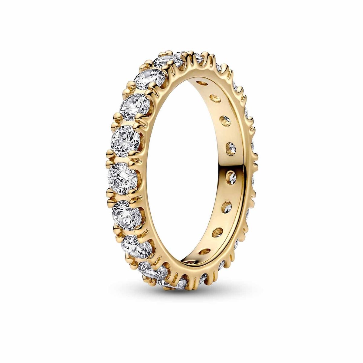 Pandora - Funklende Række Eternity ring forgyldt metalblanding sterlingsølv