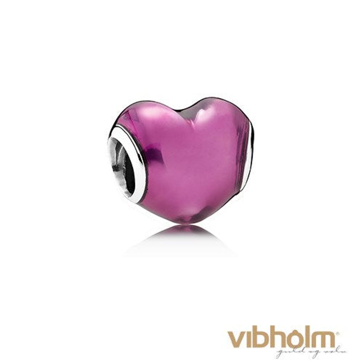 Pandora - Heart Beat Charm sterlingsølv 791814EN62