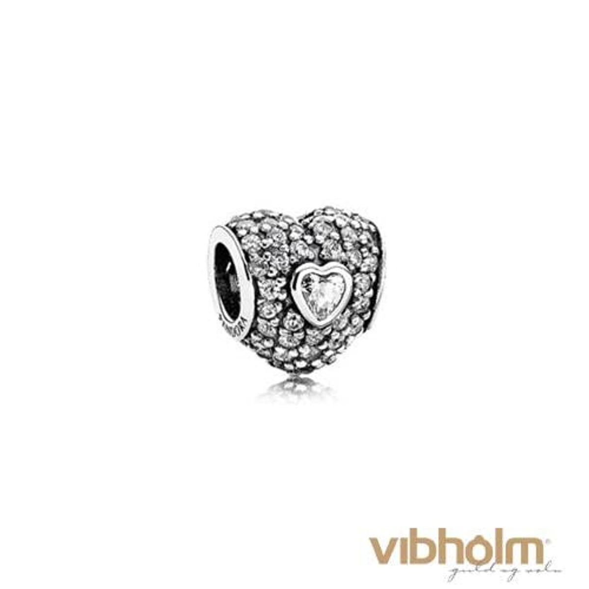 Pandora - In My Heart Charm sølv 791168CZ