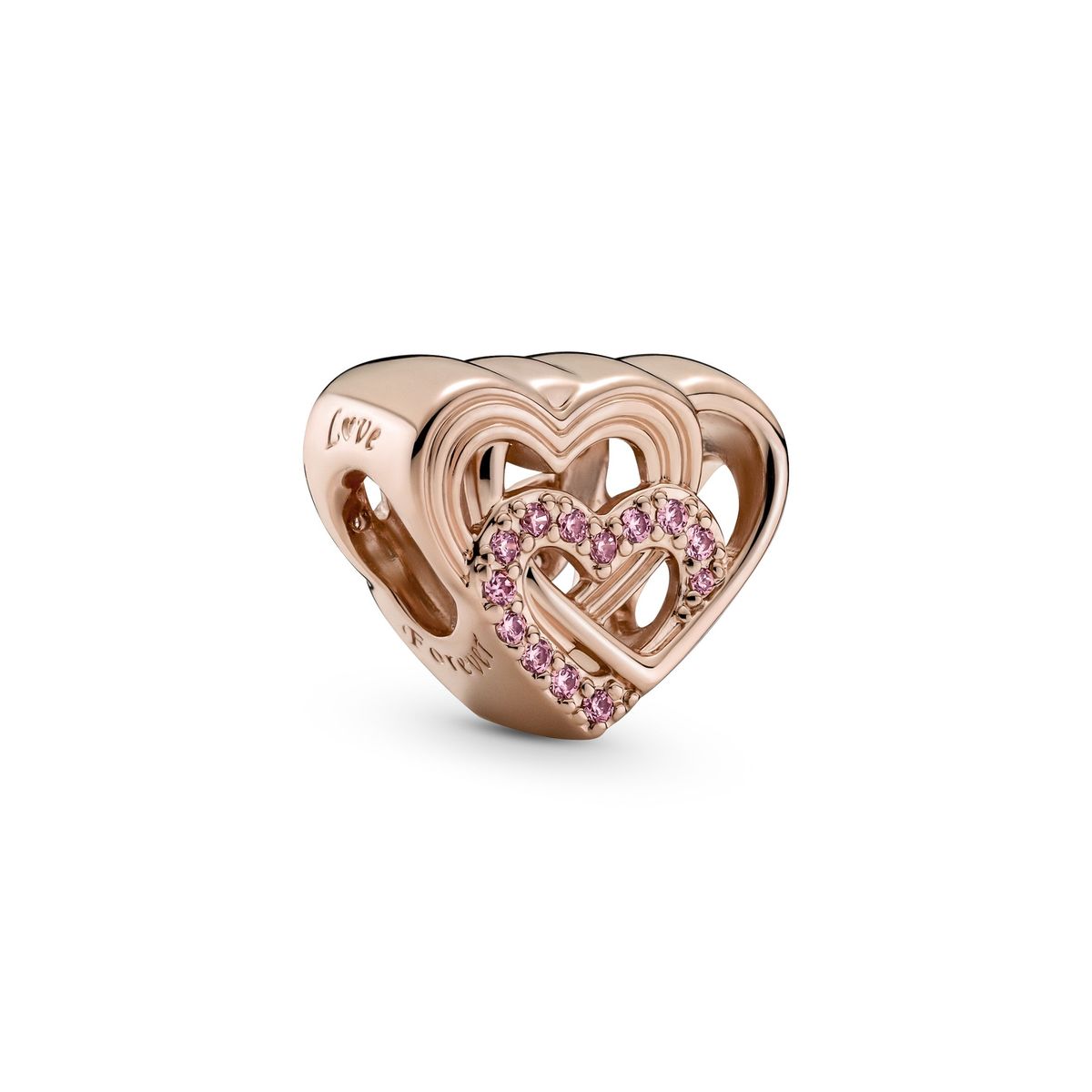 Pandora - Intertwined Love Hearts clip charm 789529C01